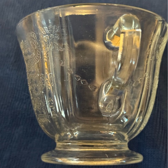 Federal Glass Company's Madrid Pattern Sugar & Creamer. Depression Glass - Picture 7 of 9